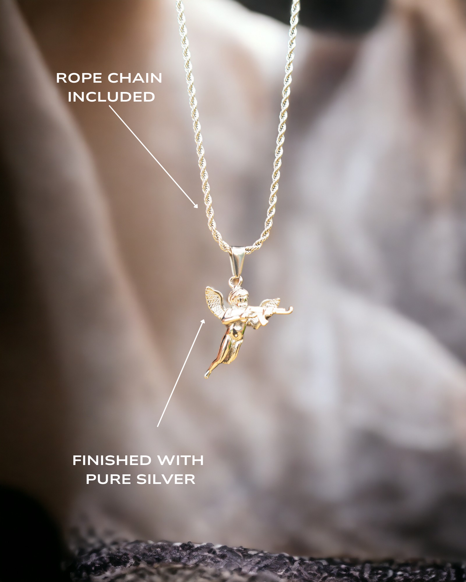 Cupid Pendant (Silver)