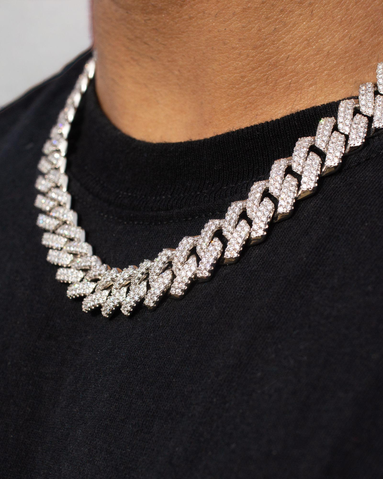 14mm Prong Link Chain (Silver)