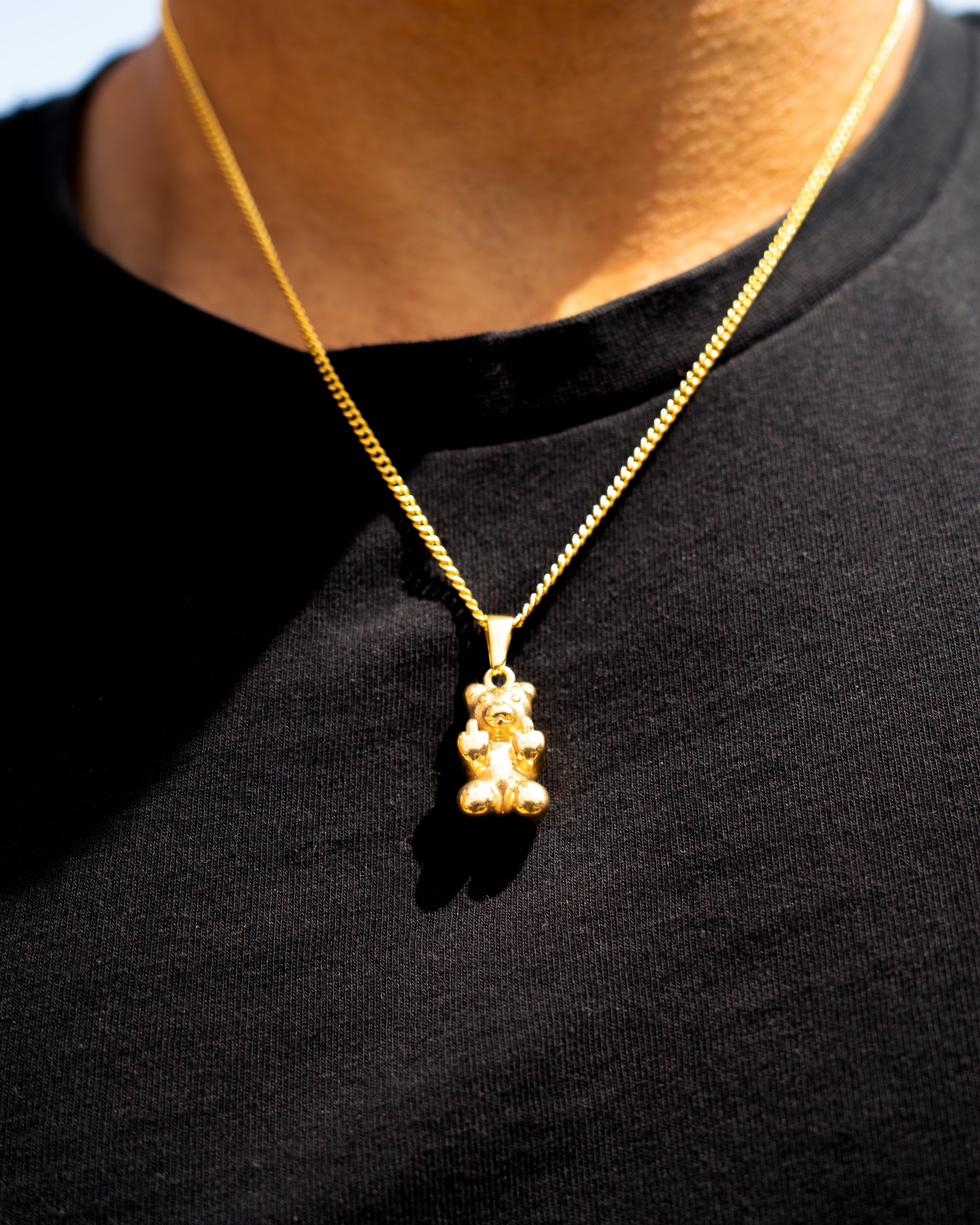 Offensive Bear Pendant (Gold)