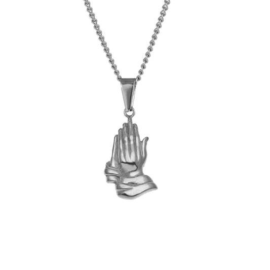 Praying Hands Pendant (Silver)