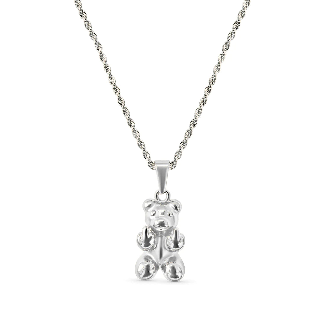 Offensive Bear Pendant (Silver)