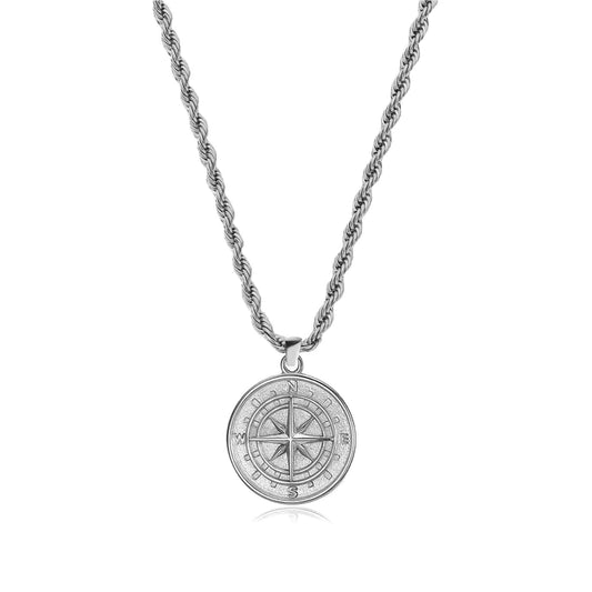 Compass Pendant (Silver)