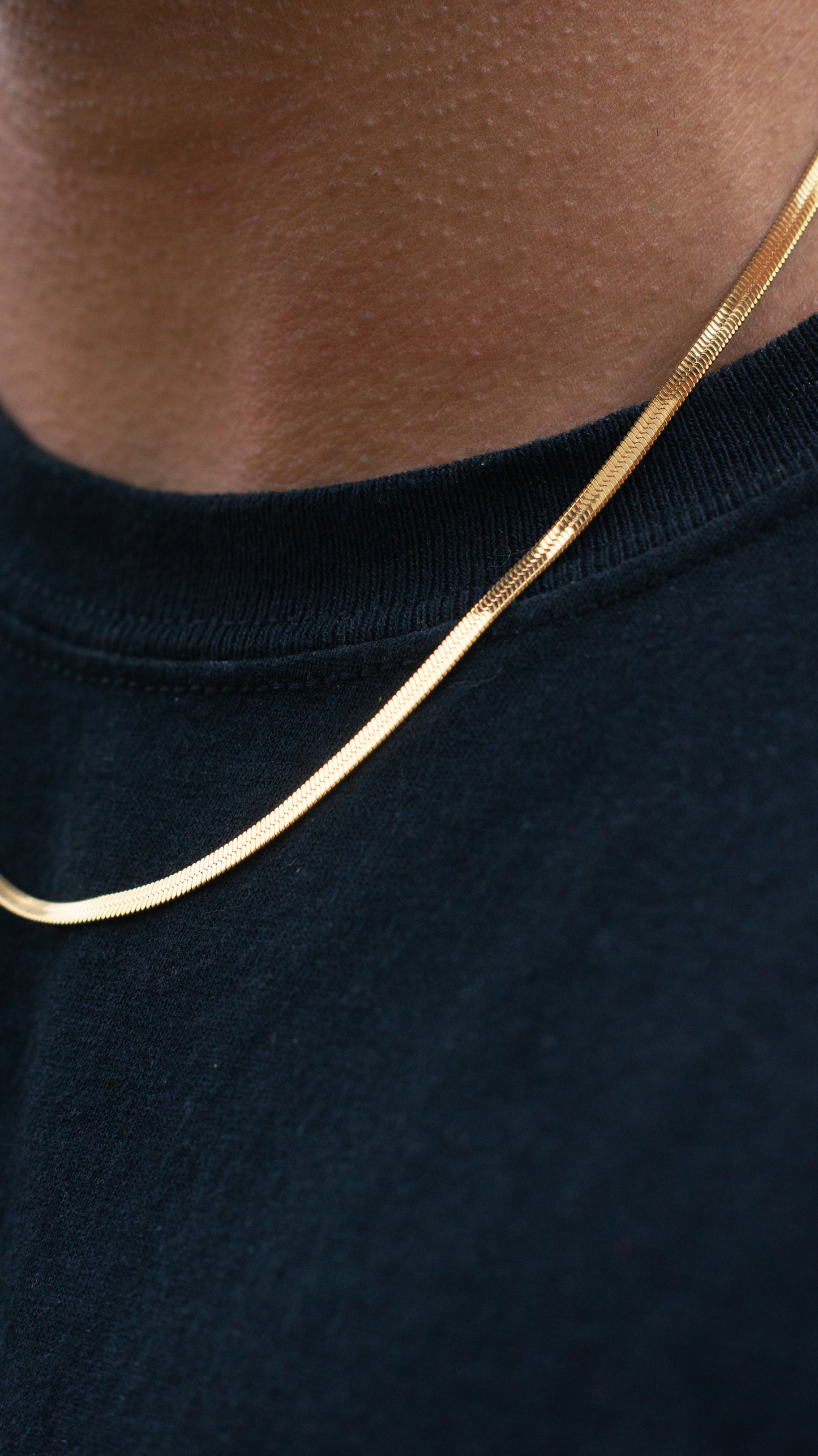 Herringbone Chain (Gold)