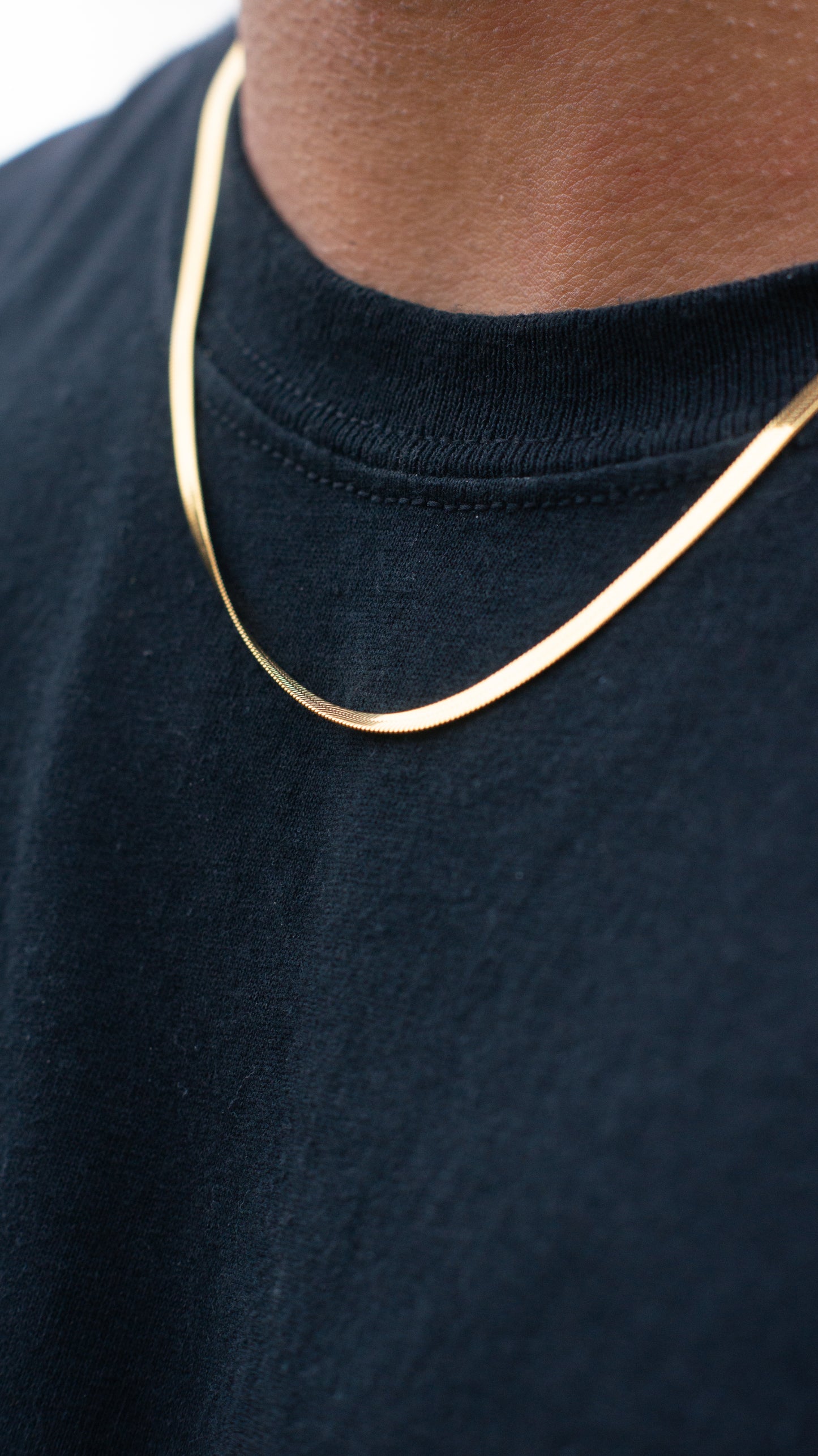 Herringbone Chain (Gold)