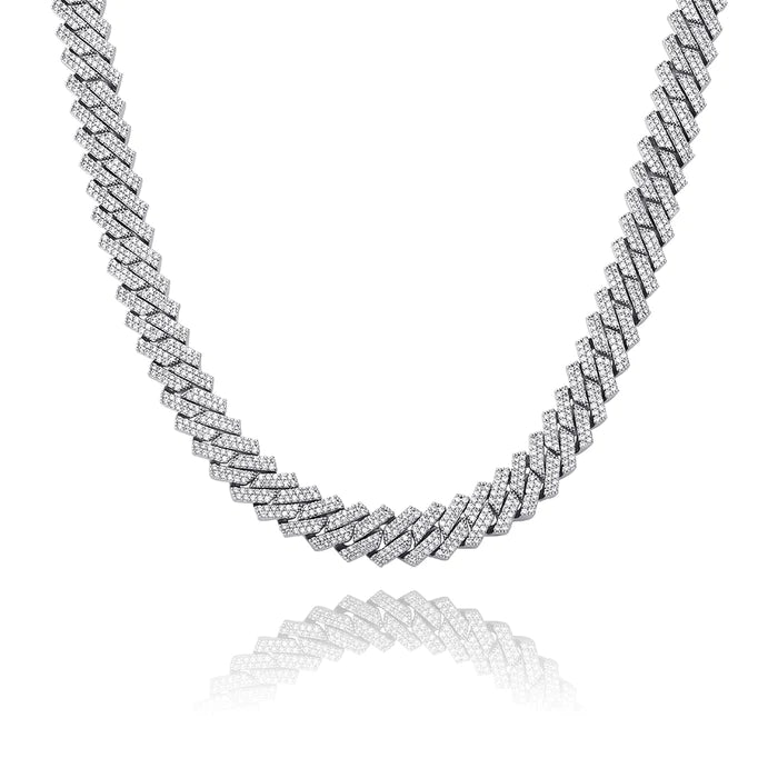 14mm Prong Link Chain (Silver)